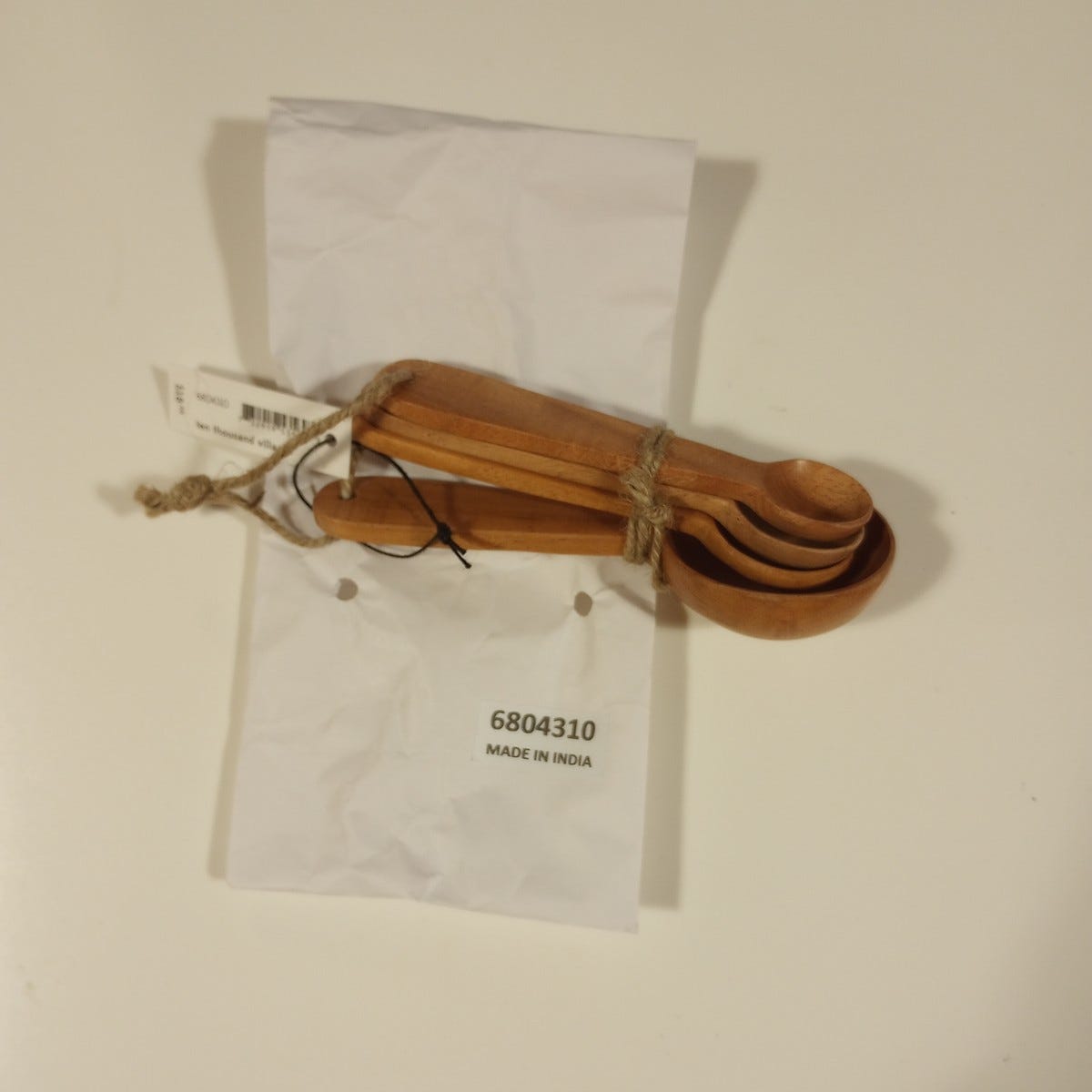 Measuring spoons set/4 wood 5L natural