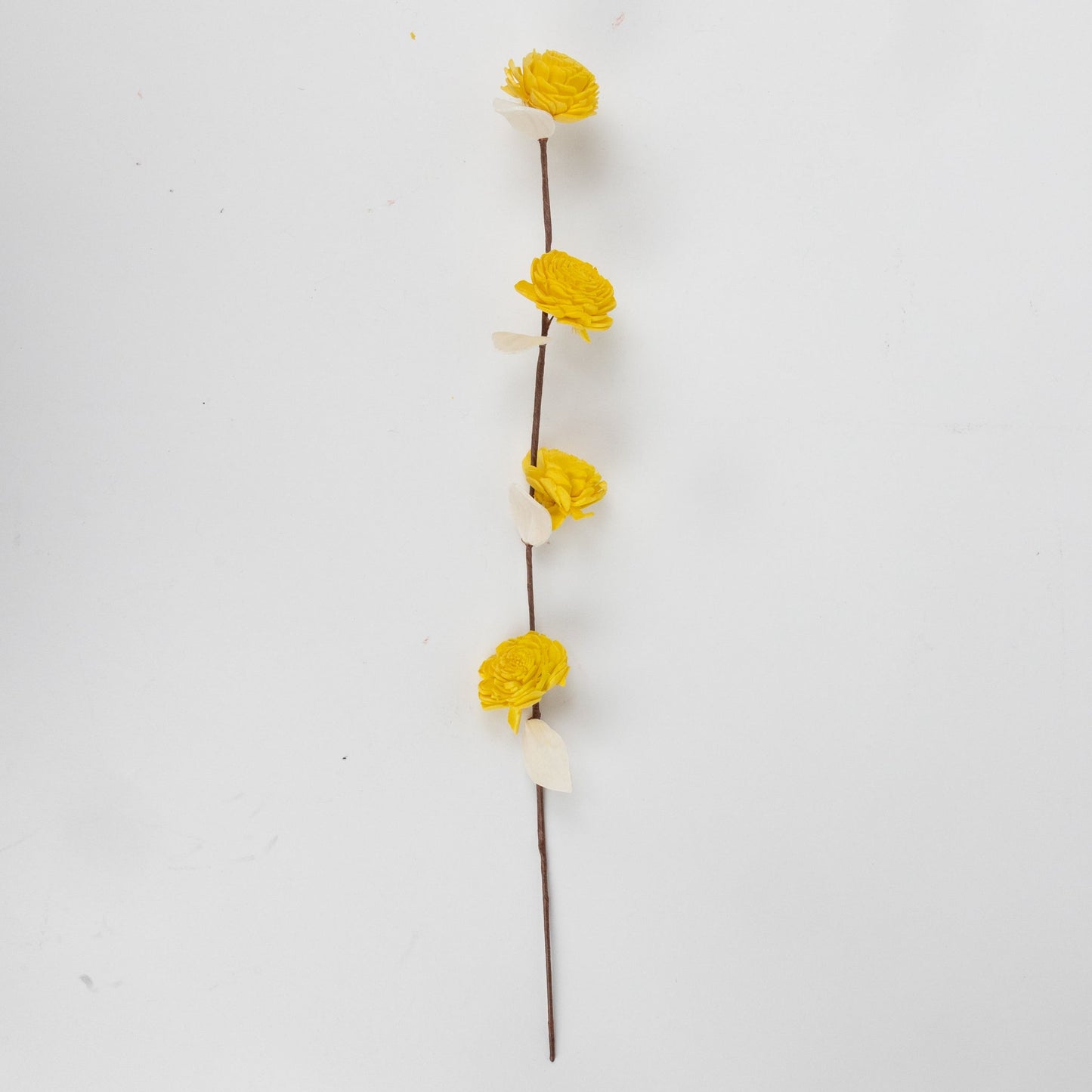 Flowers on stems M/2 shola flower 17L yel/orng