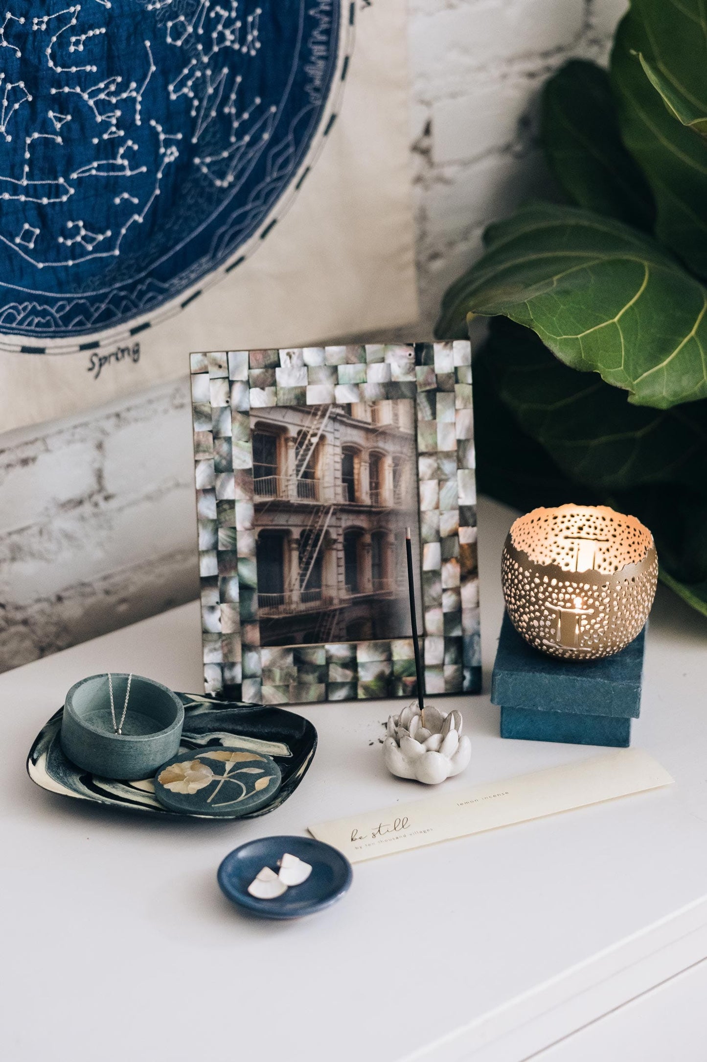 Incense sticks set/10 lemon 8L light yellow