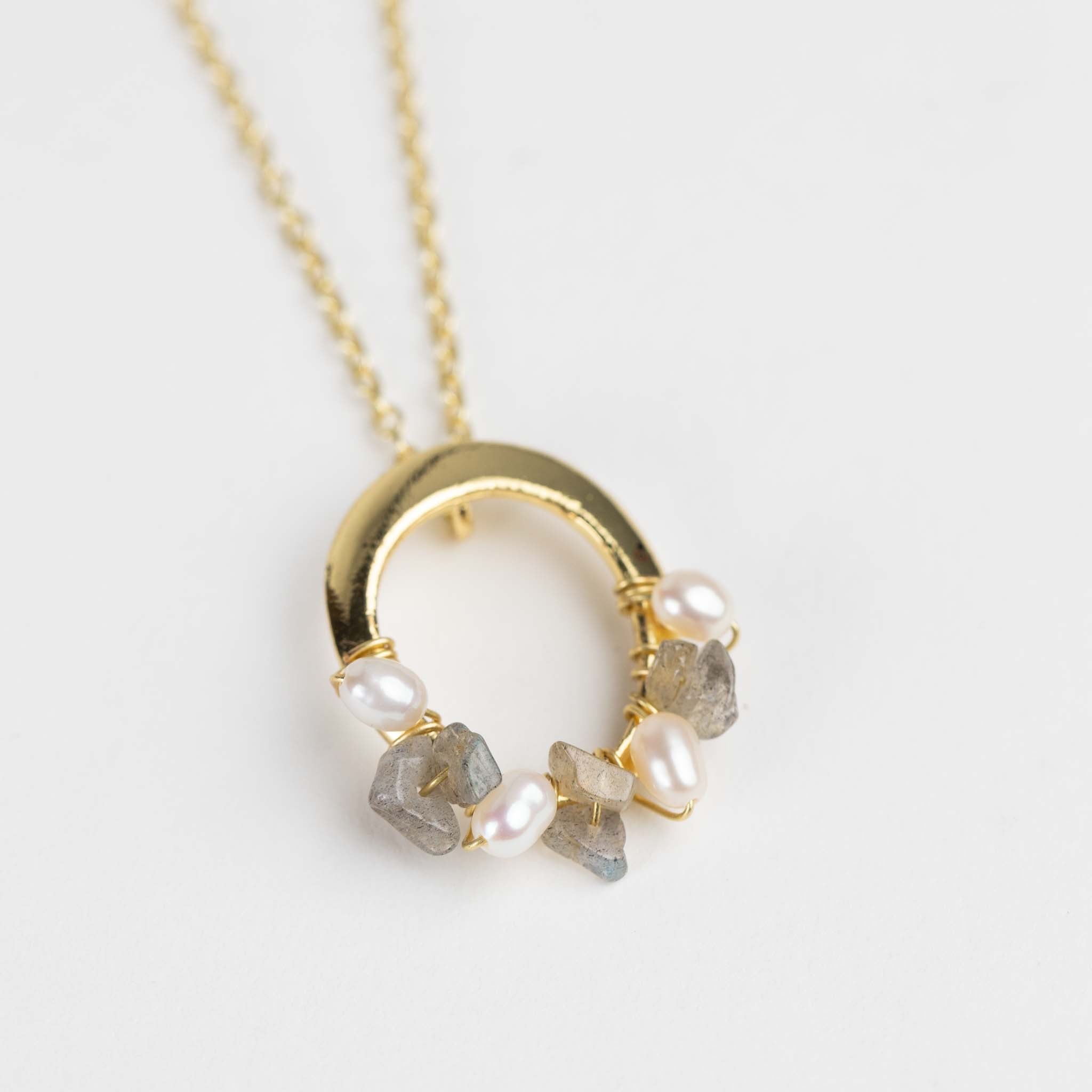 Moti Mini Pearl Pendant Necklace - Default Title (6830150)