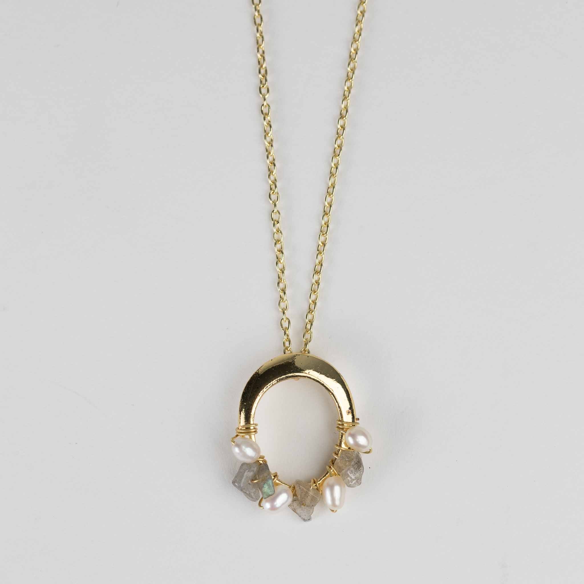 Moti Mini Pearl Pendant Necklace - Default Title (6830150)