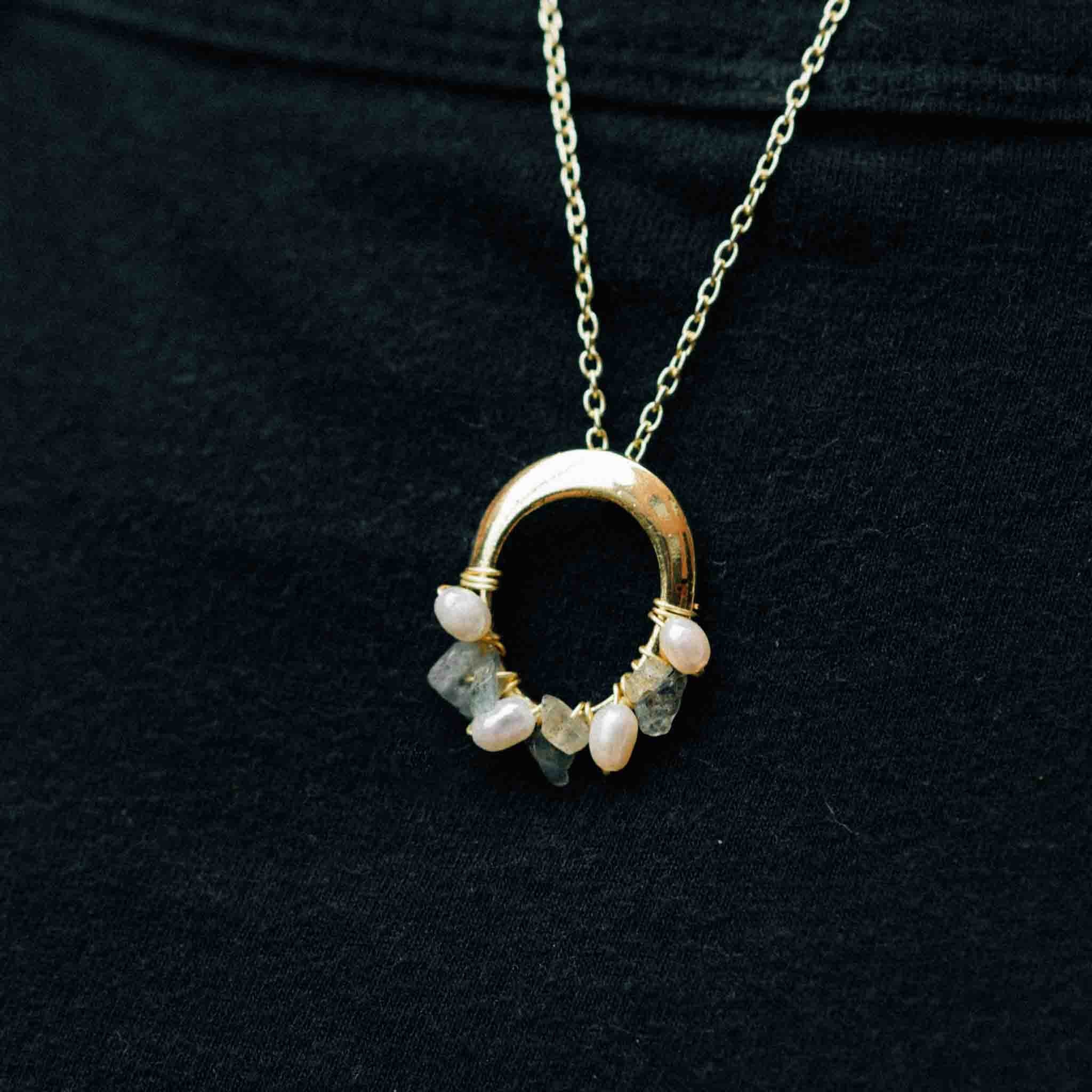 Moti Mini Pearl Pendant Necklace - Default Title (6830150)