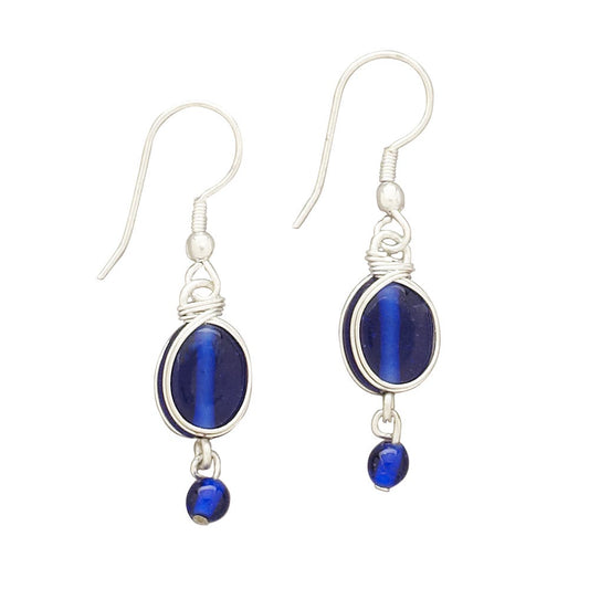 Earrings, "Blue Rhapsody"
