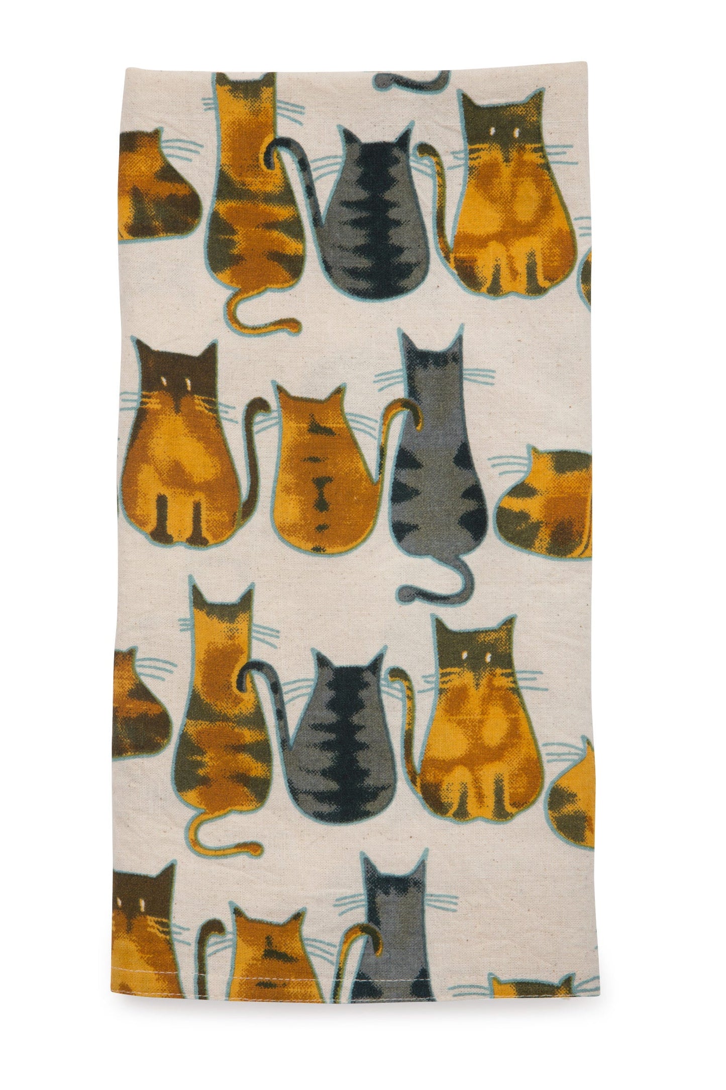 Cotton Tea Towel, Cats
