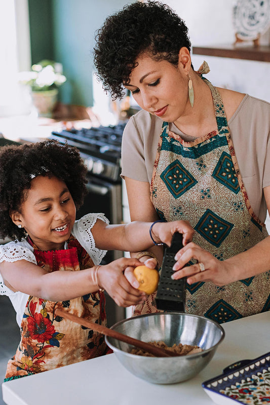 Earrings large/small layered ovals 3.5L olive/gold