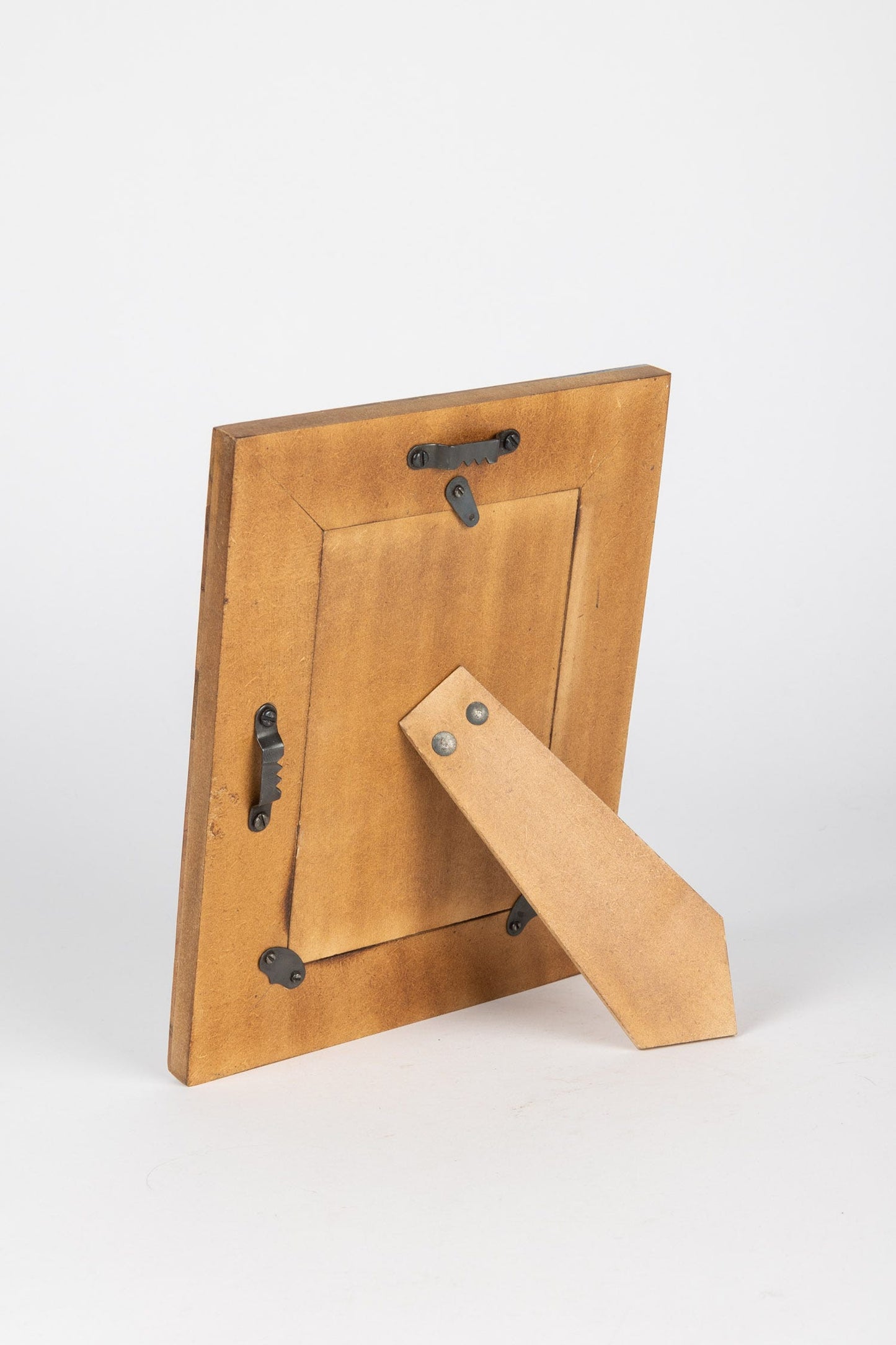 Frame seas f/4x6 pieced bone/wd 6.5x8.5 blu/brn