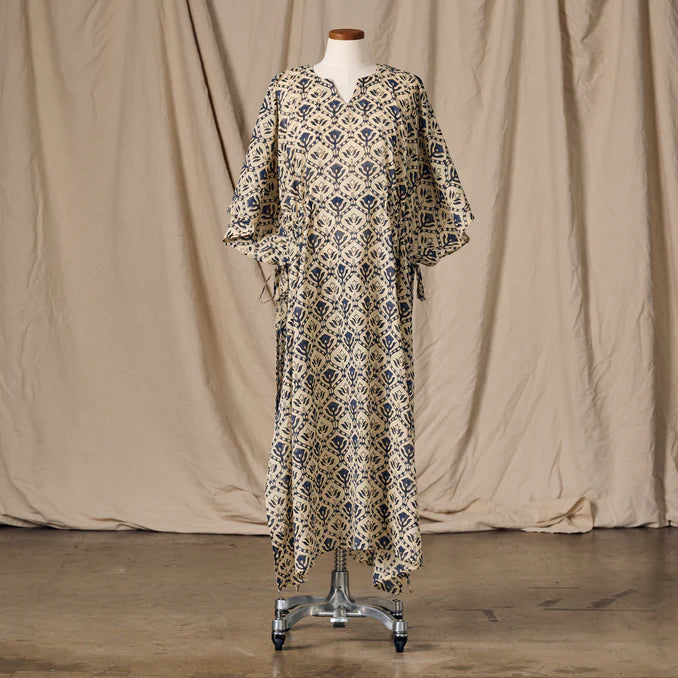 Panna Full Length Block Print Kaftan