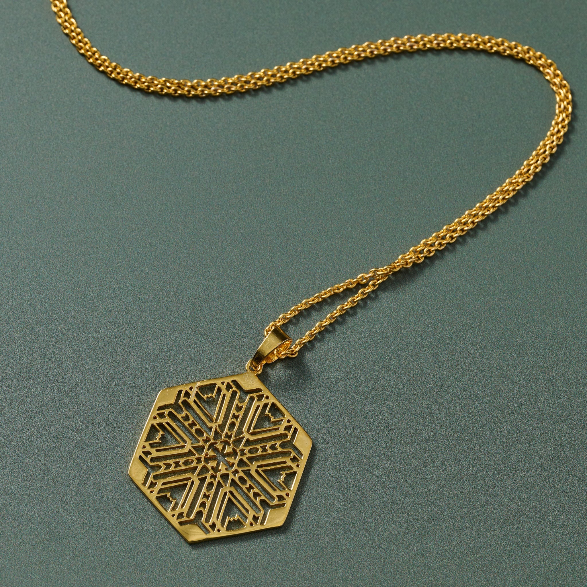 Mandala Brass Medallion Necklace - Ten Thousand Villages