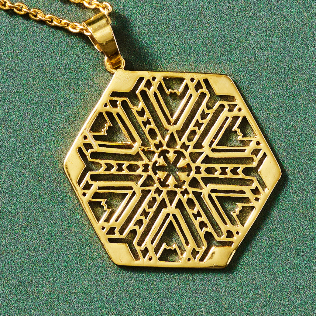 Mandala Brass Medallion Necklace - Ten Thousand Villages