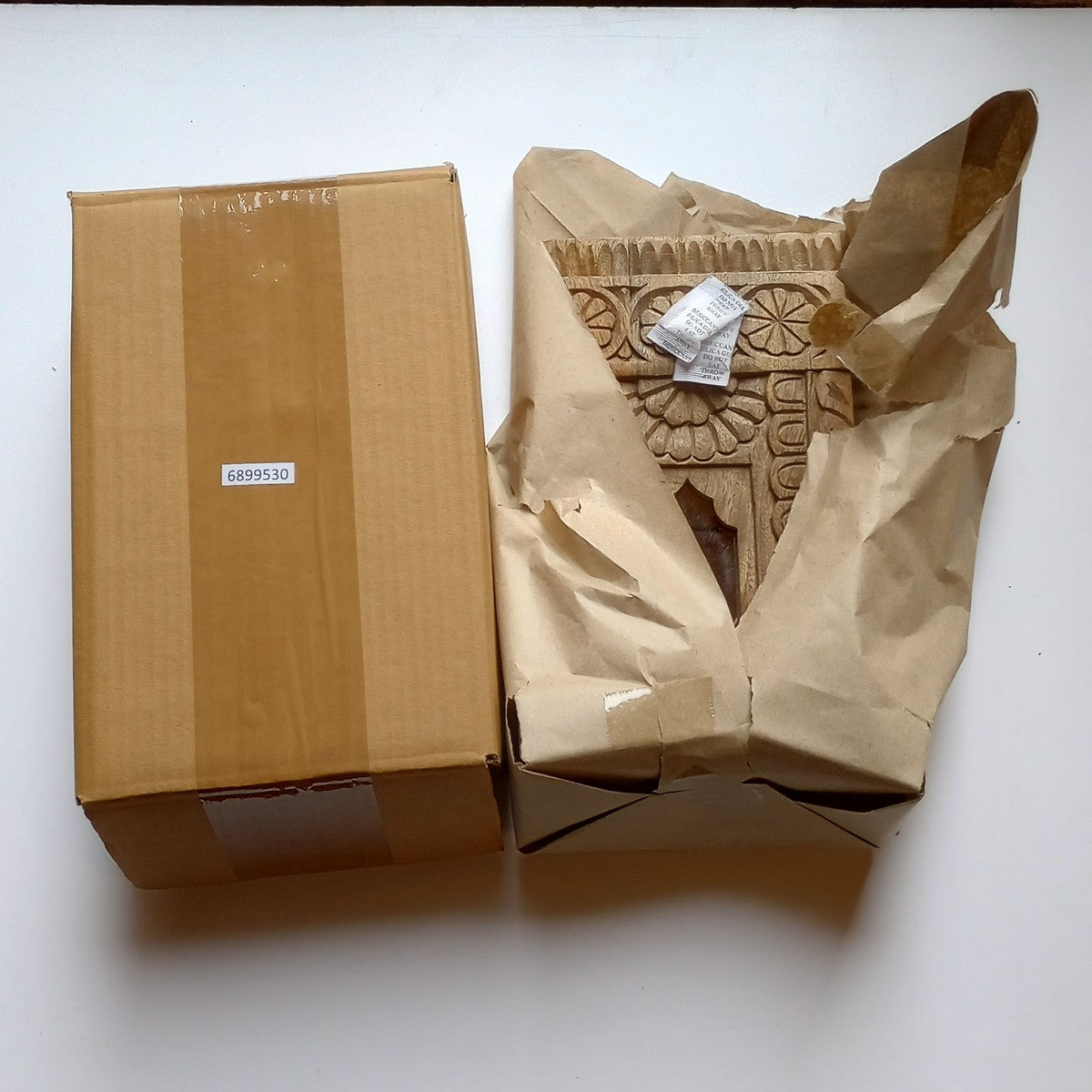 Mirror w/shelf single mango wood 6.5Wx10H nat