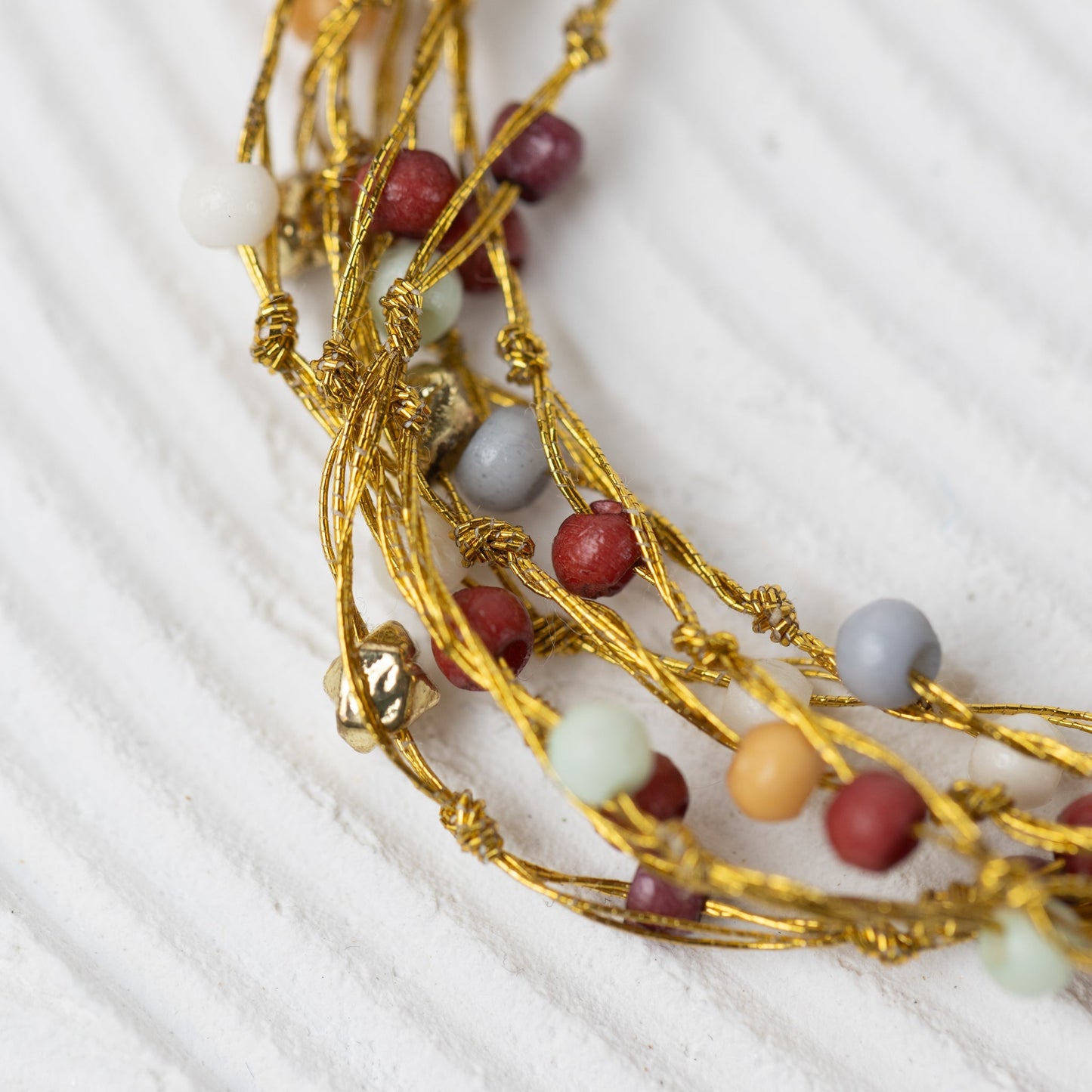 Navi Multistrand Beaded Necklace