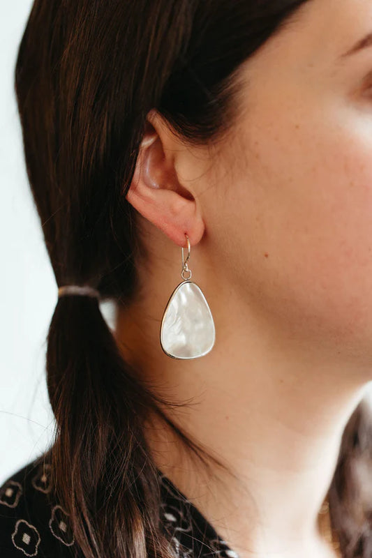 Silver Seaside Drop Earrings