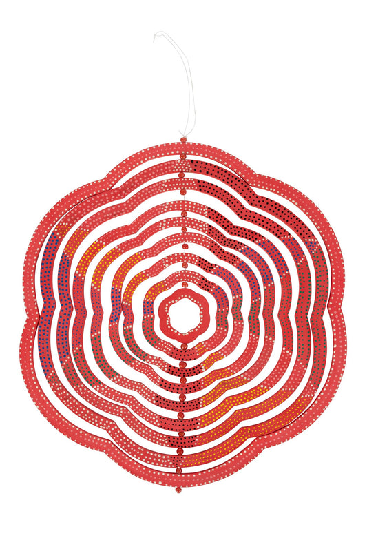 Wind spinner L dimensional MDF 12D red/multi