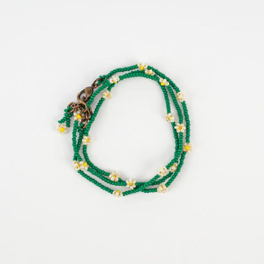 Necklace/Wrap Bracelet, Daisy Chain