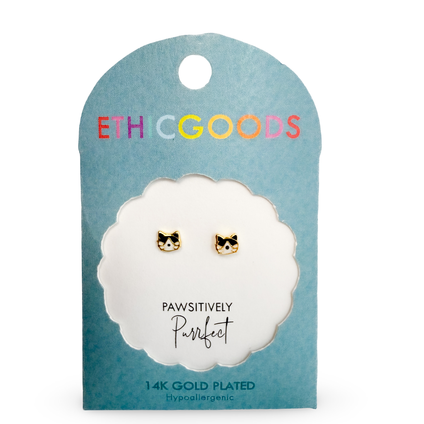 Cat Tiny Stud Kids Earrings