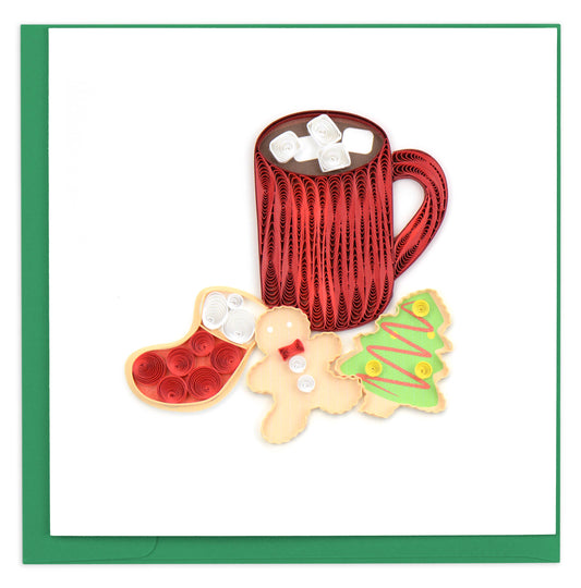 Quilled Greeting Card, "Christmas Cookies"