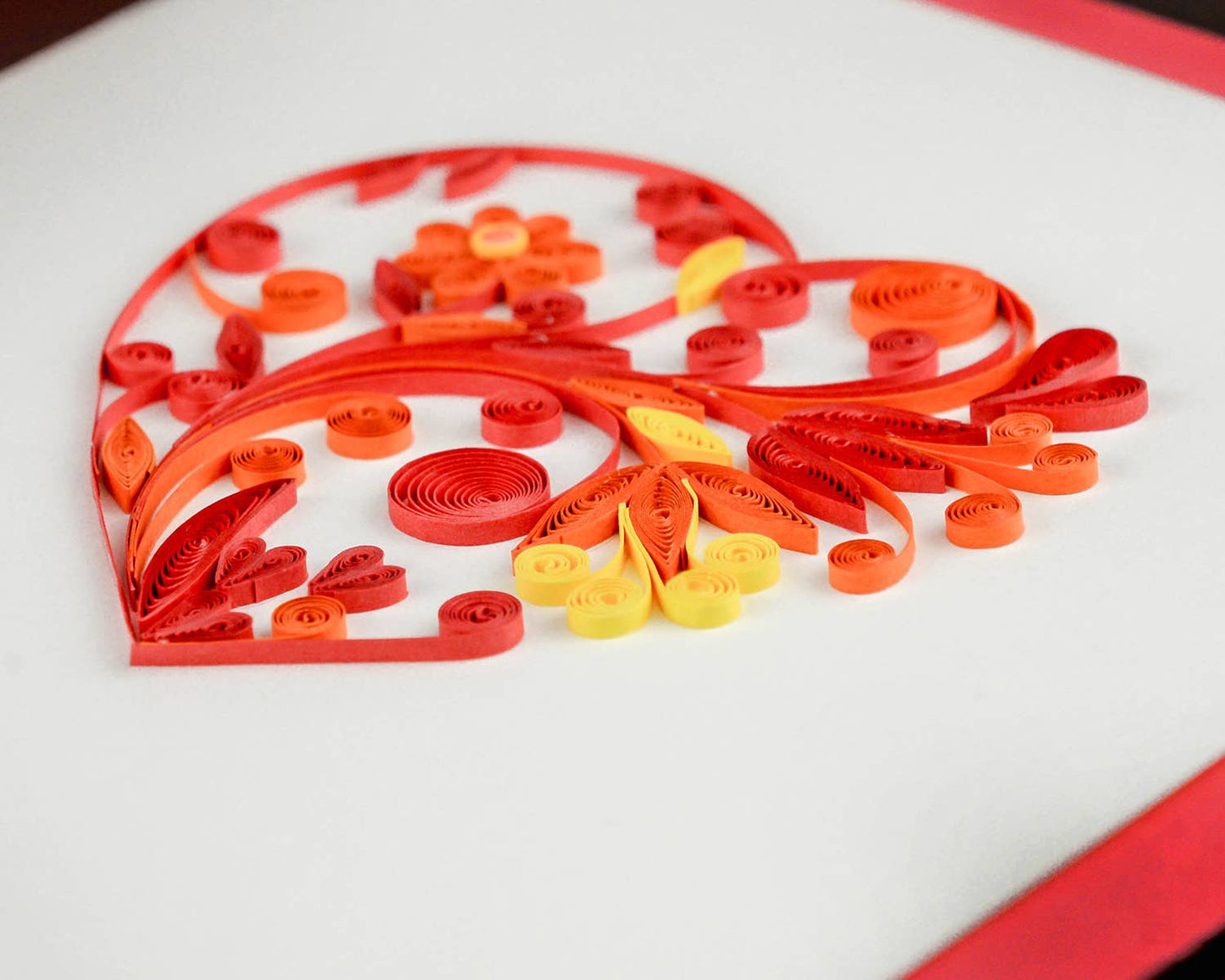 Quilled Greeting Card, "Heart"