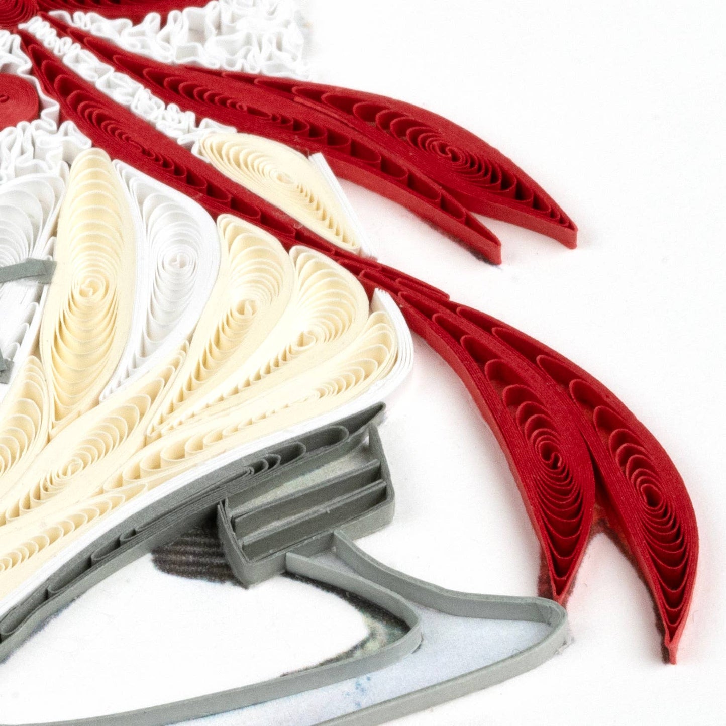 Quilled Greeting Card, "Winter Skates"