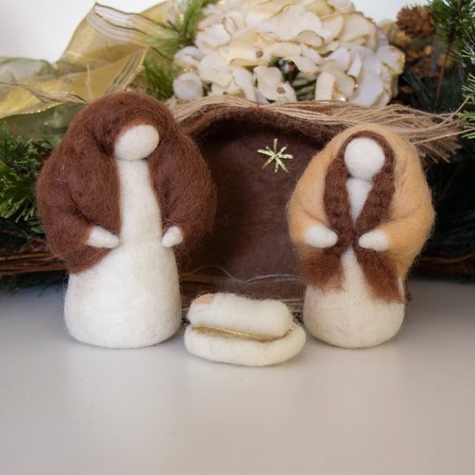 Petite Felt Nativity, 5 pieces