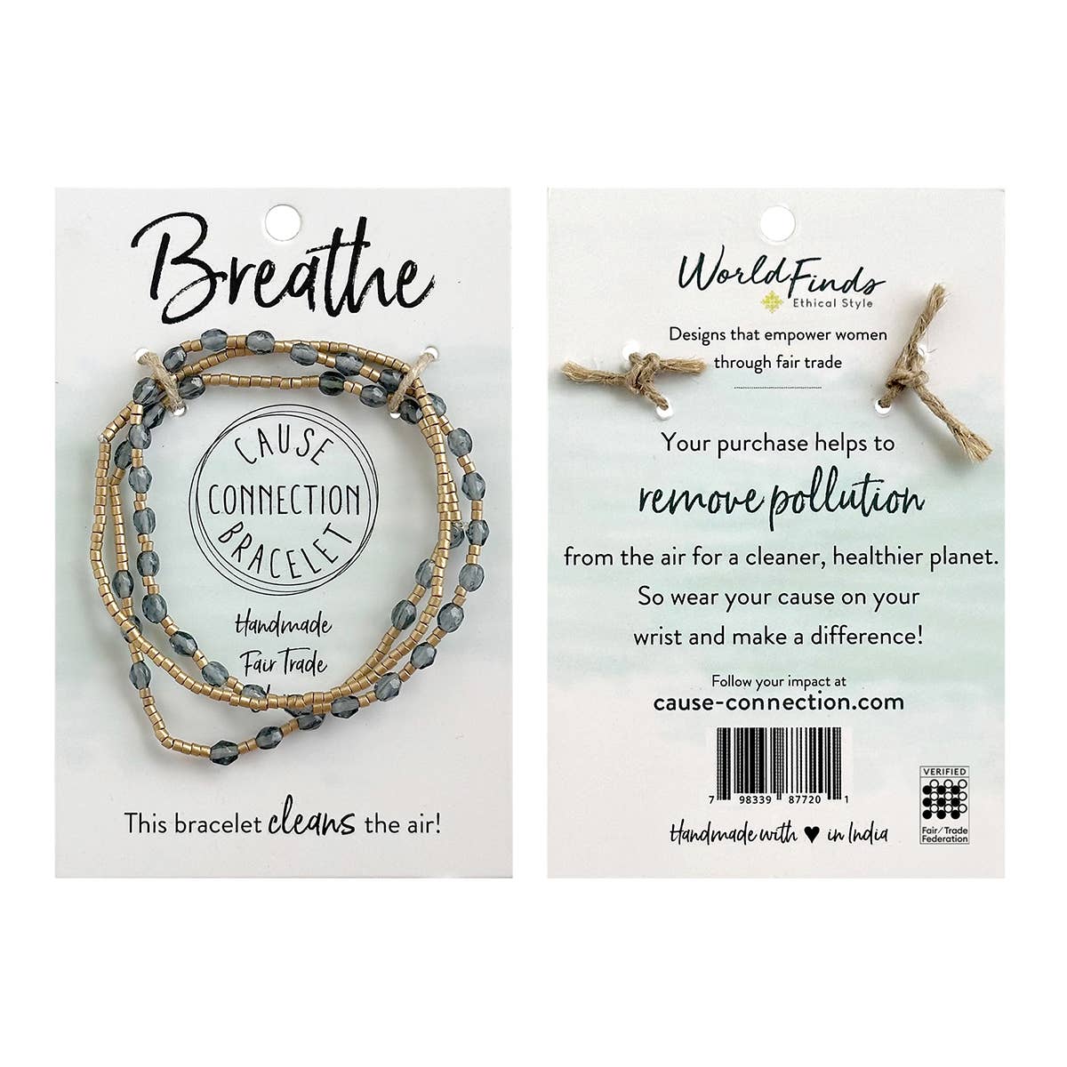 Multistrand Bracelet, "Cause Connection: Breathe"