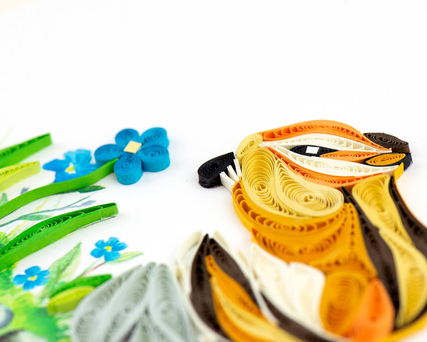 Quilled Greeting Card, "Chipmunk"