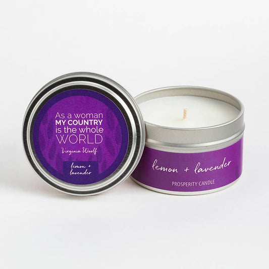 Quote Tin Candle, 4 oz, "Year of Inspiration"