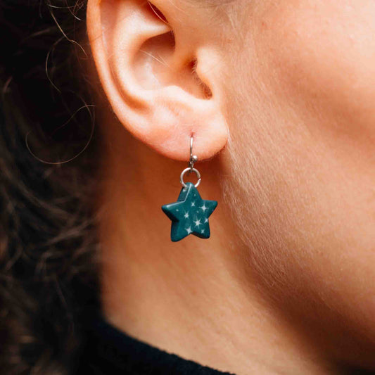 Sitaron Tagua Star Drop Earrings - Default Title (8410840)
