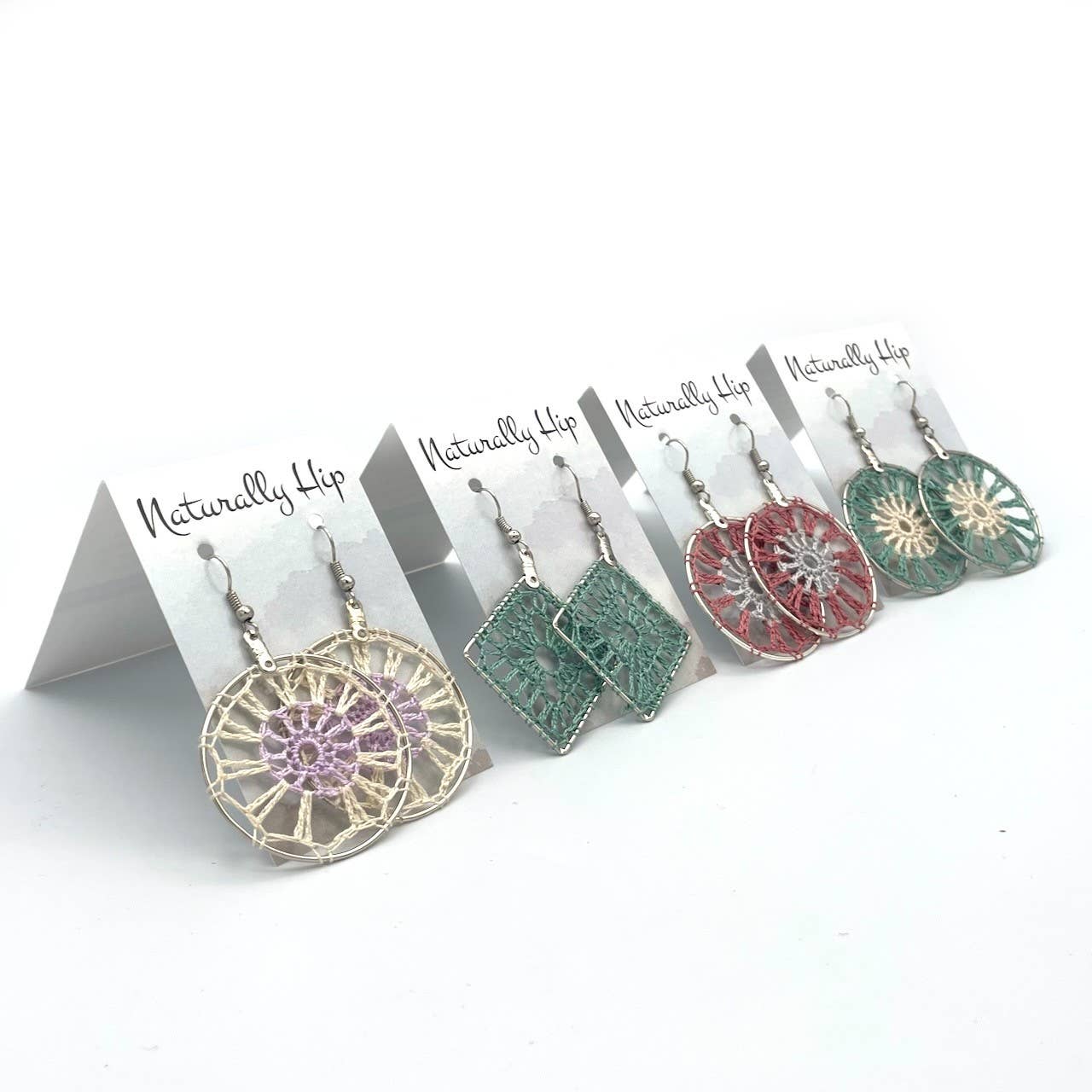 Sweet Dreams Crocheted Earrings^