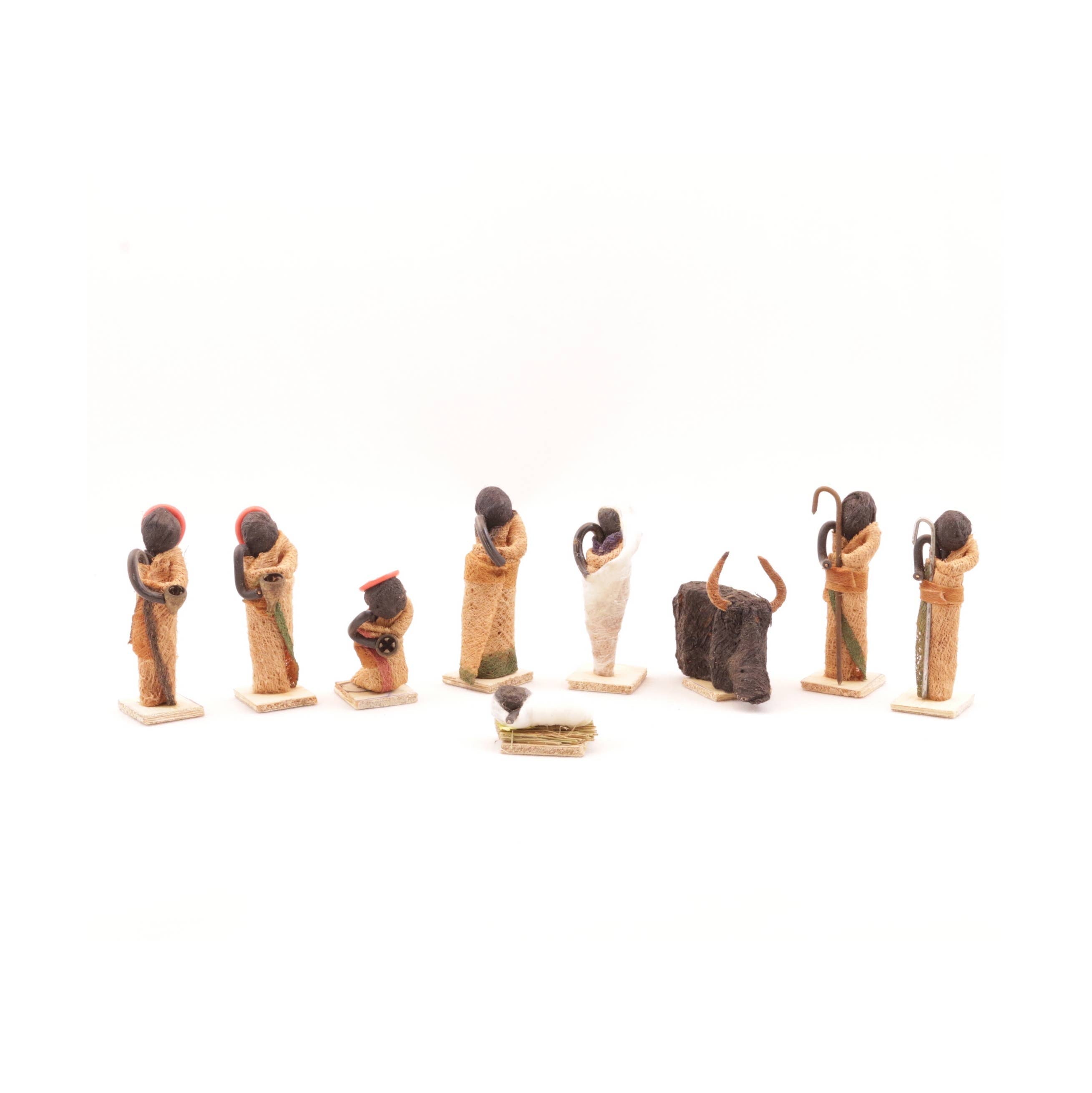 Bark Cloth Figurine Nativity