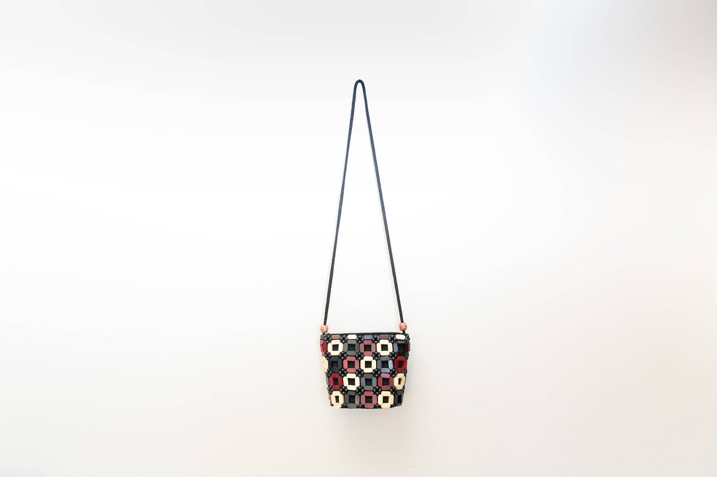 Purse, Wooden Square Crossbody