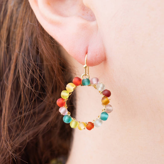 Kaleidoscope Loop Earrings