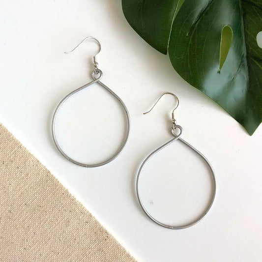 Earrings, Twisting Hoop
