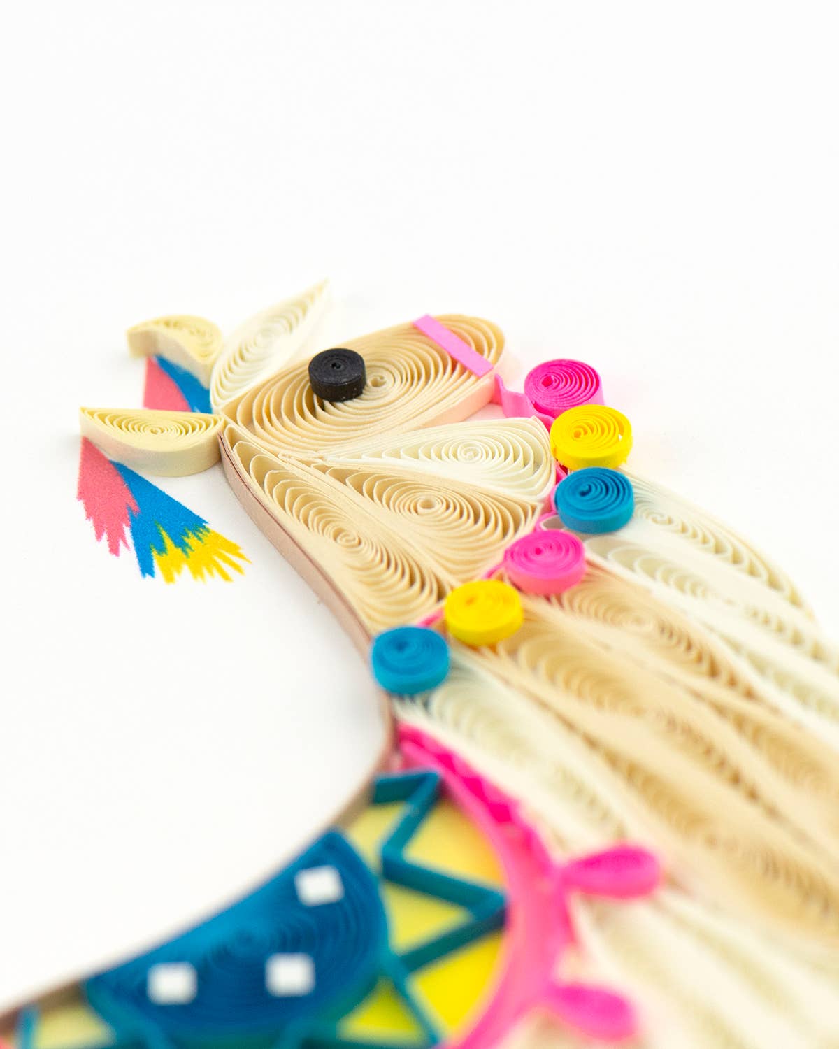 Quilled Greeting Card, "Llama"