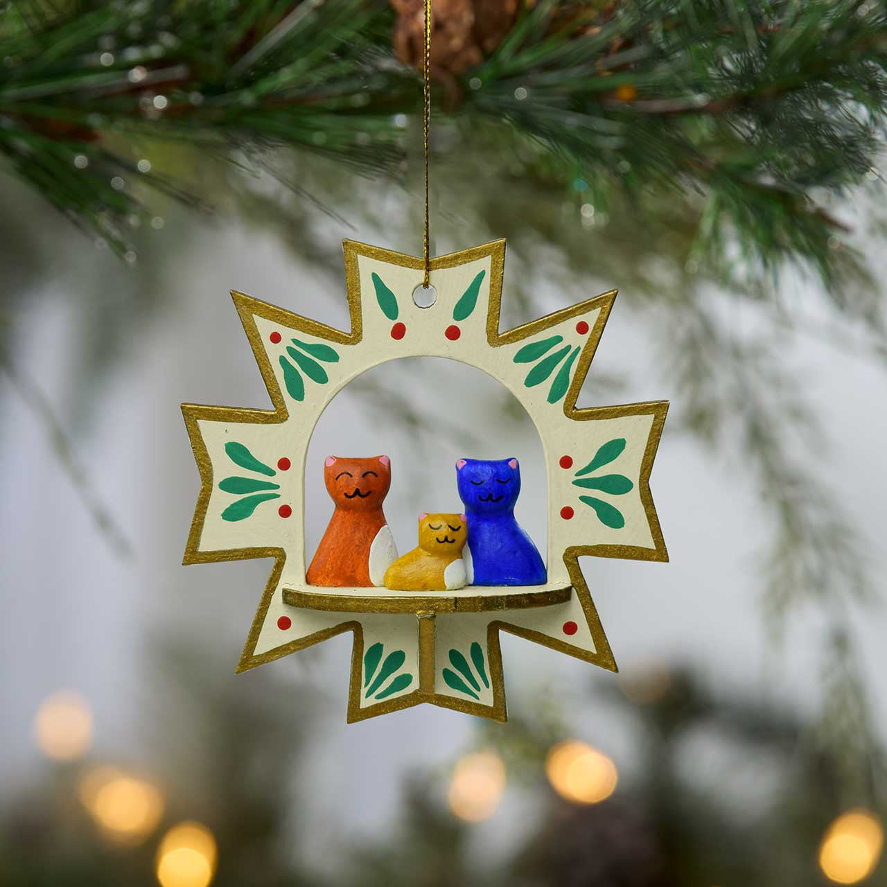 Kitty Christmas Ornament