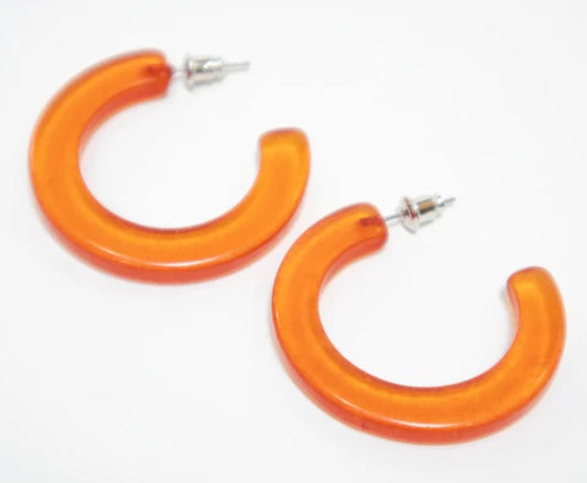 Earrings, "Honeycomb Resin"