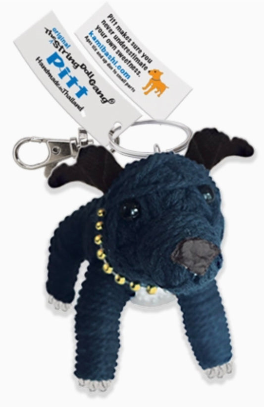 Keychain String Doll, "Pitt the Pitbull"