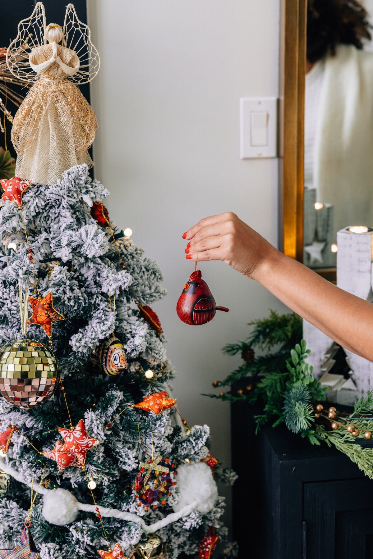 Ornament, Cardinal Gourd
