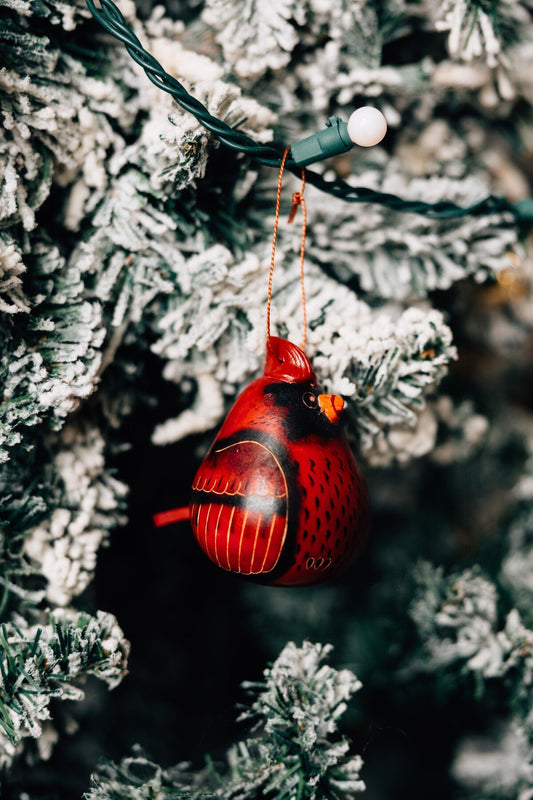 Ornament, Cardinal Gourd