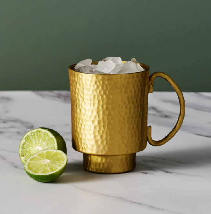 MYUL HAMMERED BRASS MUG