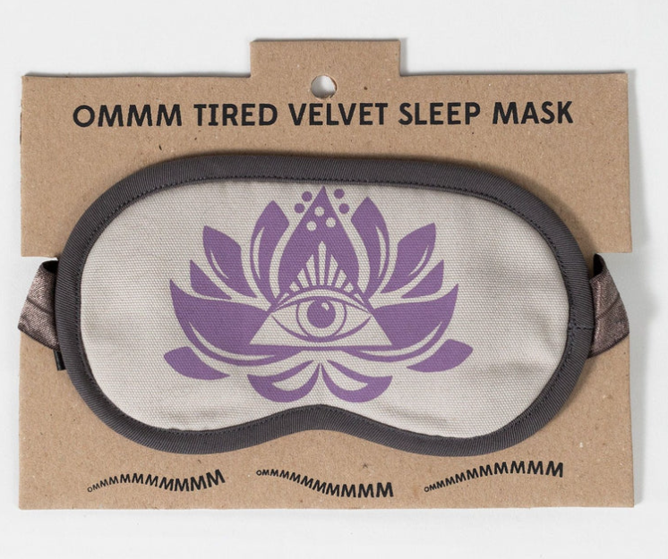 Ommm Tired Velvet Sleep Mask