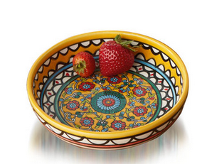West Bank Ceramic Medium Bowl, Yellow