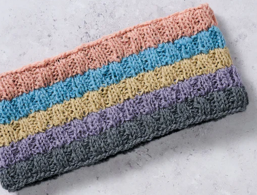 Pastel Stripes Wool Headband