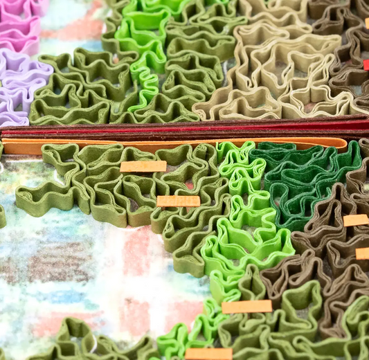 Artist Series Quilled Card - "Garden at Giverny", Monet