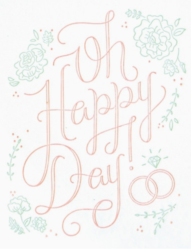 Recycled Paper Cards, "Oh Happy Day!"