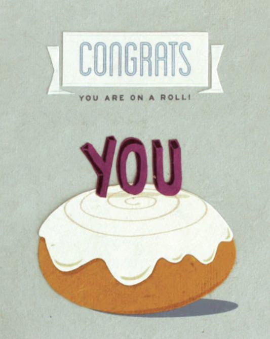 Recycled Paper Cards, "On a Roll"