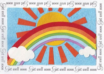 Recycled Paper Cards, "Warm Get Well Wishes"