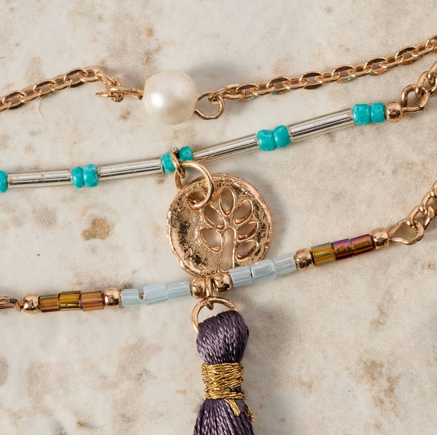 Multi Strand Bracelet, "Darsha"