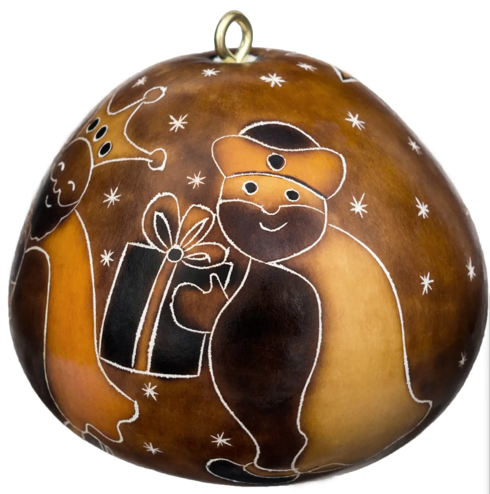 Three Kings Mini Gourd Ornament
