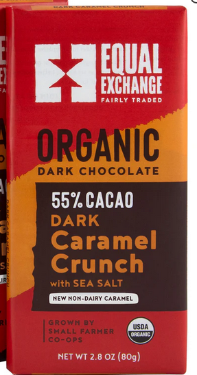 Caramel Crunch 55% Dark Chocolate Bar