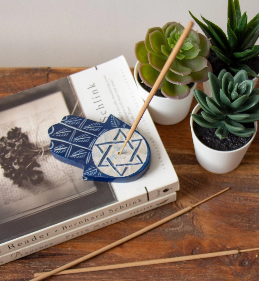 Soapstone Star of David Incense Holder